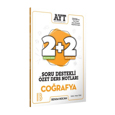 AYT 2+2 Soru Destekli Özet Ders Notları Coğrafya