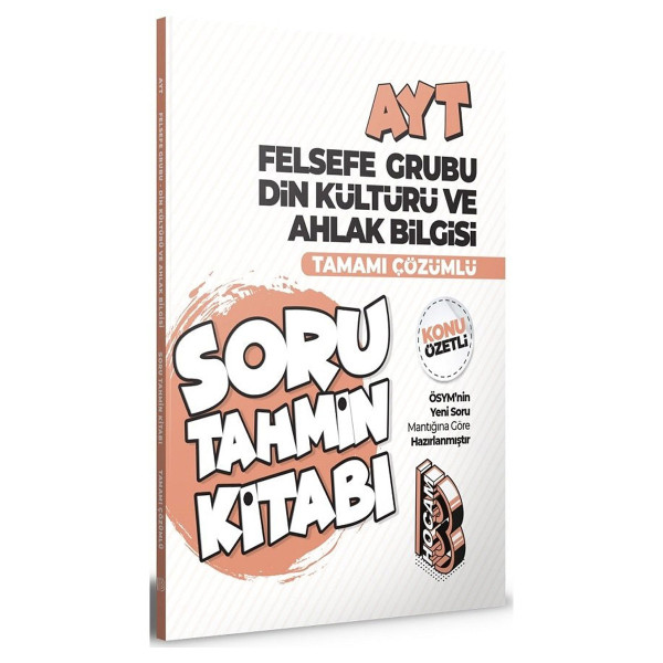AYT Felsefe Grubu Din Kültürü ve Ahlak Bilgisi Soru Tahmin Kitabı Konu Özetli