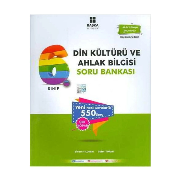 6. Sınıf Din Kültürü ve Ahlak Bilgisi Soru Bankası 550 Soru