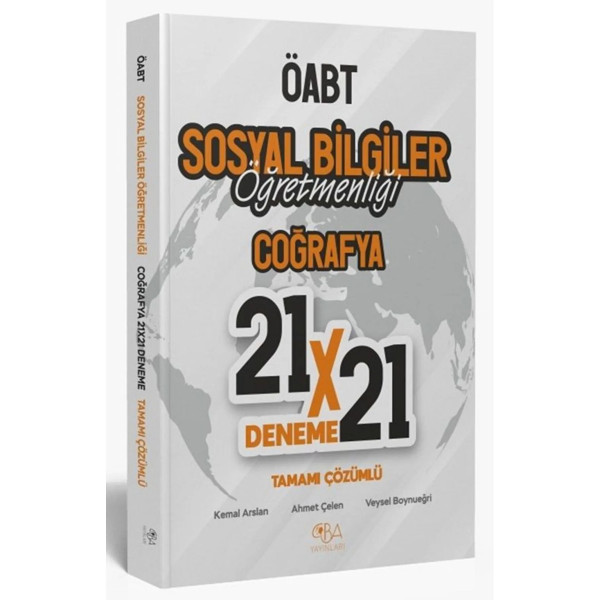 ÖABT Sosyal Bilgiler Öğretmenliği Coğrafya 21X21 Deneme