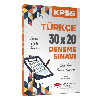 KPSS Türkçe 30X20 Deneme Sınavı