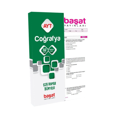 AYT Coğrafya 32 Adet Yaprak Test Çek Kopar Dünyası