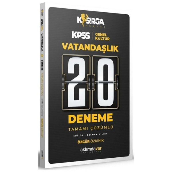 KPSS Genel Kültür Vatandaşlık 20 Deneme Kasırga Serisi