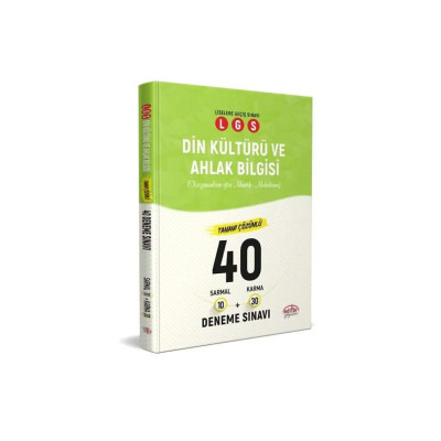 LGS Din Kültürü ve Ahlak Bilgisi 40 Deneme Sınavı