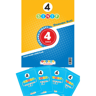 4. Sınıf Tarama Sınavı 4 Adet Deneme Seti