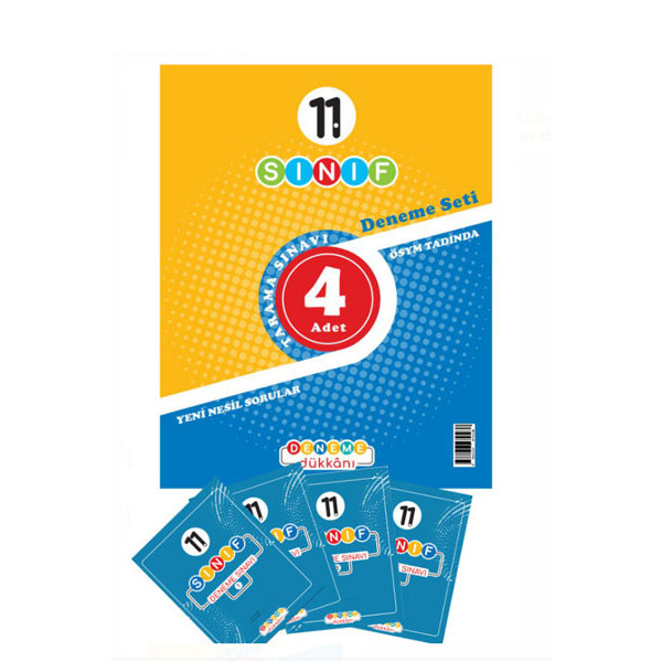 11. Sınıf Tarama Sınavı 4 Adet Deneme Seti