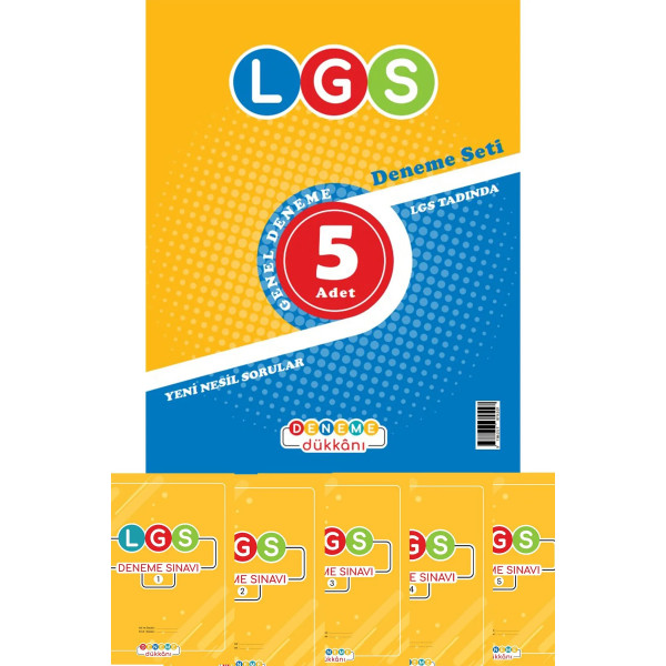 LGS Genel Deneme 5 Adet Deneme Seti