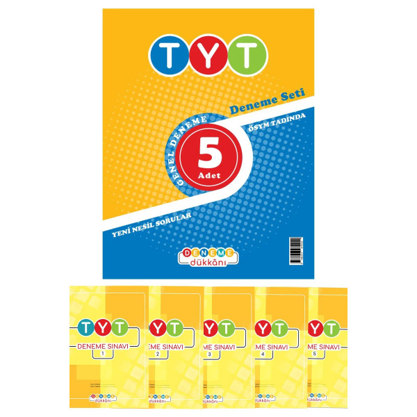 TYT Genel Deneme 5 Adet Deneme Seti
