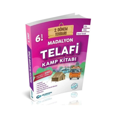 6. Sınıf Madalyon Telafi Kamp Kitabı 2. Dönem Tekrarı 690 Soru