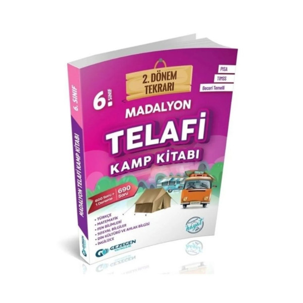 6. Sınıf Madalyon Telafi Kamp Kitabı 2. Dönem Tekrarı 690 Soru