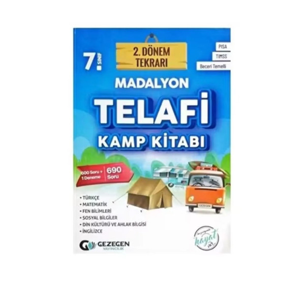 7. Sınıf Madalyon Telafi Kamp Kitabı 2. Dönem Tekrarı 690 Soru