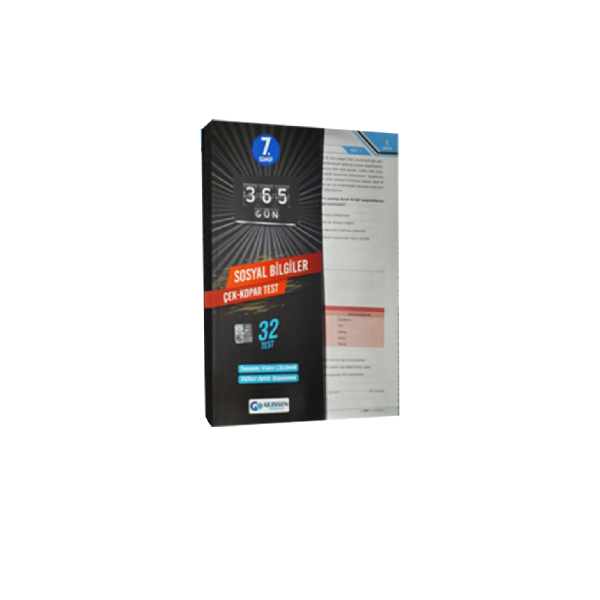 7. Sınıf Sosyal Bilgiler Çek Kopar Test 32 Test 365 Gün