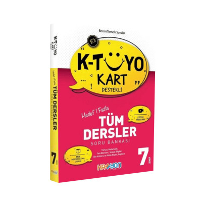 7. Sınıf Tüm Dersler Soru Bankası K-Tüyo Kart Destekli