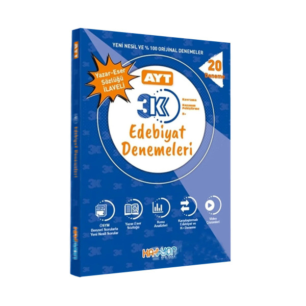 AYT 3K Edebiyat Denemeleri 20 Deneme