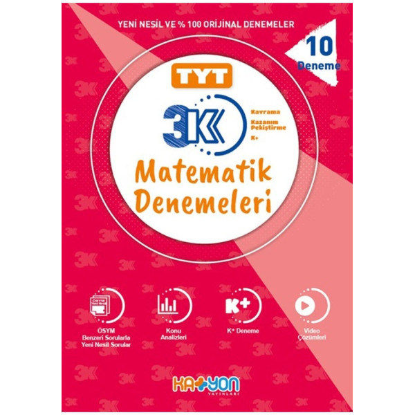 TYT 3K Matematik Denemeleri 10 Deneme