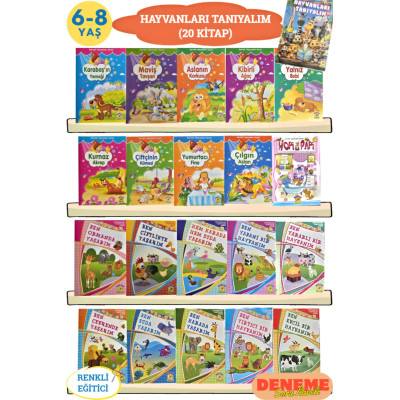 Hayvanları Tanıyalım (20 Kitap)