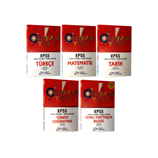 KPSS Genel Yetenek Genel Kültür ORDİNARYÜS Konu Anlatımlı Modüler Set