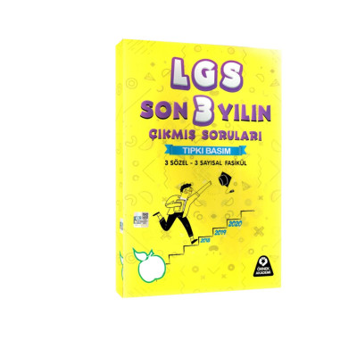 LGS Son 3 Yılın Çıkmış Soruları 3 Sözel 3 Sayısal Fasikül