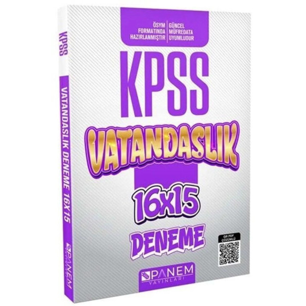 KPSS Vatandaşlık 16X15 Deneme