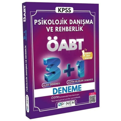 KPSS ÖABT Psikolojik Danışma ve Rehberlik 3+1 Deneme