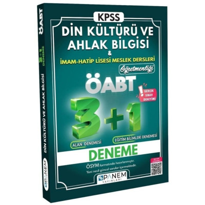 KPSS ÖABT Din Kültürü ve Ahlak Bilgisi İmam-Hatip Lisesi Meslek Dersleri Öğretmenliği 3+1 Deneme