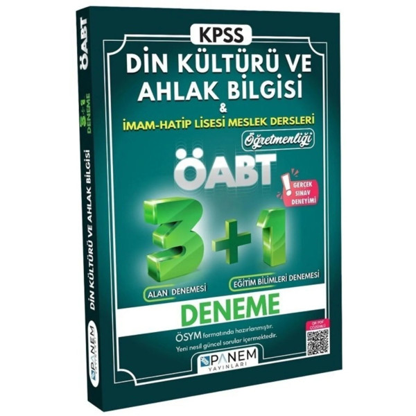 KPSS ÖABT Din Kültürü ve Ahlak Bilgisi İmam-Hatip Lisesi Meslek Dersleri Öğretmenliği 3+1 Deneme