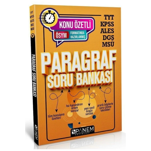 TYT KPSS ALES DGS MSÜ Konu Özetli Paragraf Soru Bankası