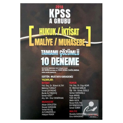 KPSS A Grubu Hukuk İktisat Maliye Muhasebe 10 Deneme
