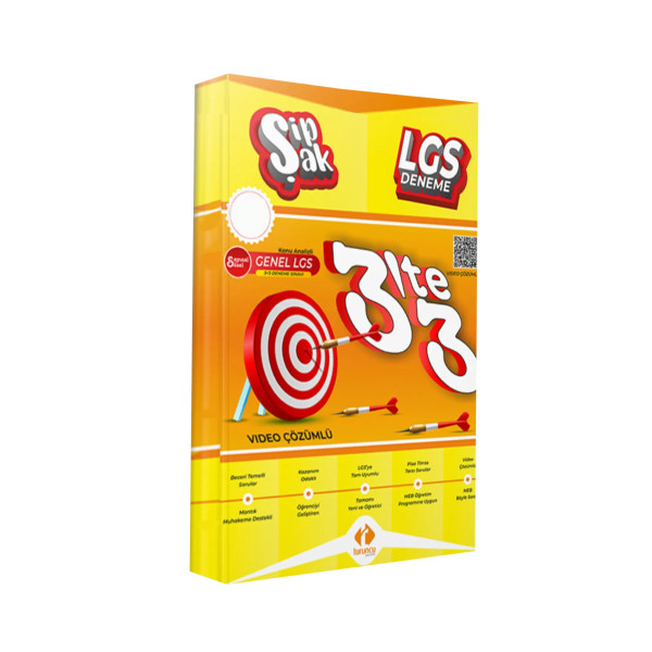 LGS Deneme Şip Şak 3'te 3 Sayısal Sözel Konu Analizli Deneme Sınavı