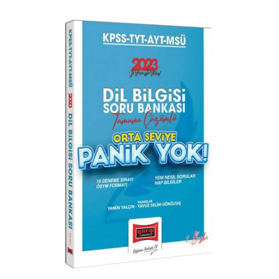 KPSS TYT AYT MSÜ Dil Bilgisi Soru Bankası Orta Seviye Panik Yok