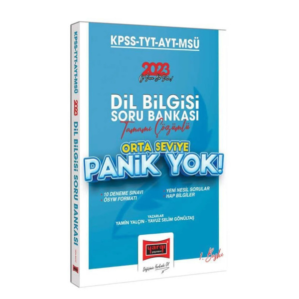 KPSS TYT AYT MSÜ Dil Bilgisi Soru Bankası Orta Seviye Panik Yok