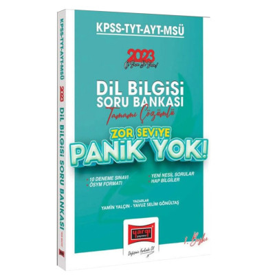 KPSS TYT AYT MSÜ Dil Bilgisi Soru Bankası Zor Seviye Panik Yok