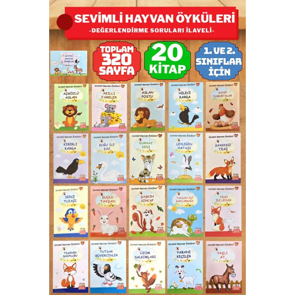 Sevimli Hayvan Öyküleri (20 Kitap)