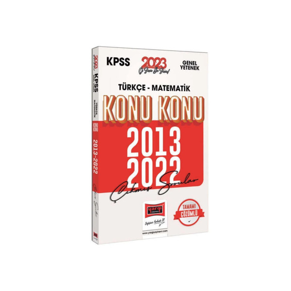 KPSS Genel Yetenek Türkçe Matematik Konu Konu Çıkmış Sorular 2013 2022