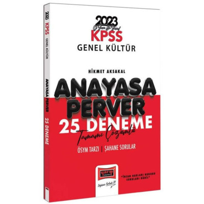 KPSS Genel Kültür Anayasa Perver 25 Deneme