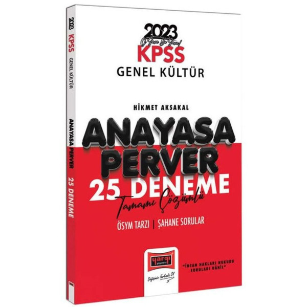 KPSS Genel Kültür Anayasa Perver 25 Deneme