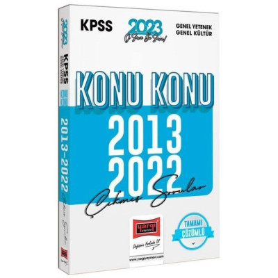 KPSS Genel Yetenek Genel Kültür Konu Konu Çıkmış Sorular 2013 2022