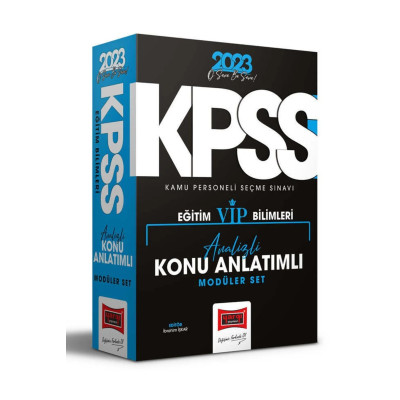 KPSS Eğitim Bilimleri VIP Analizli Konu Anlatımlı Modüler Set
