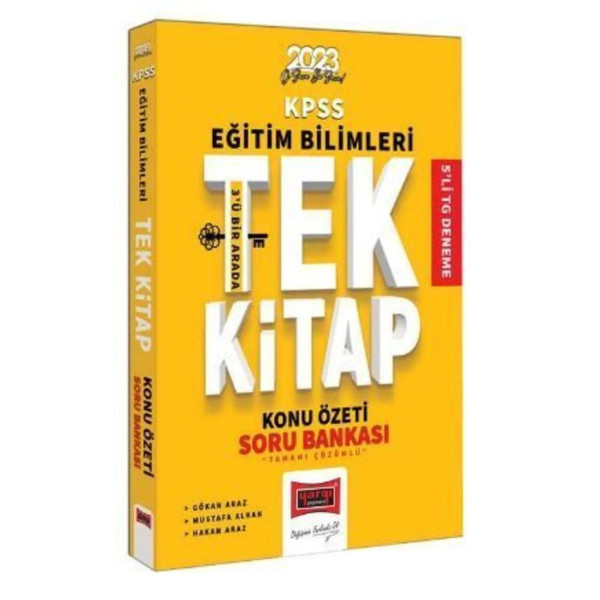 KPSS Eğitim Bilimleri 3'ü Bir Arada Tek Kitap Konu Özeti Soru Bankası