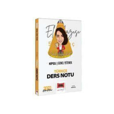 KPSS Genel Yetenek Türkçe Ders Notu El Yazısı