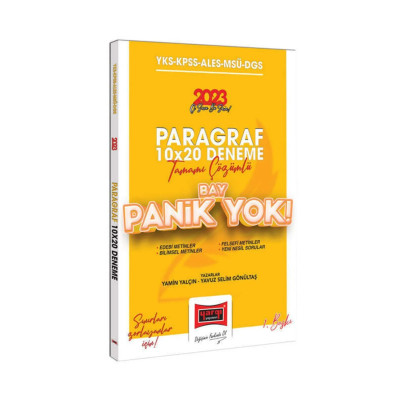 YKS KPSS ALES MSÜ DGS Paragraf 10X20 Deneme Bay Panik Yok