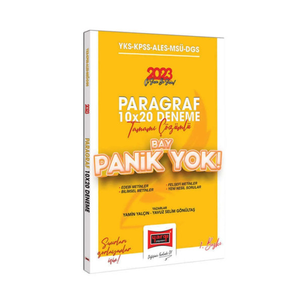 YKS KPSS ALES MSÜ DGS Paragraf 10X20 Deneme Bay Panik Yok