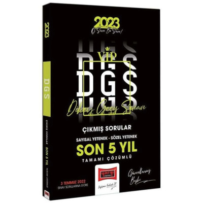 DGS VIP Çıkmış Sorular Sayısal Yetenek Sözel Yetenek Son 5 Yıl