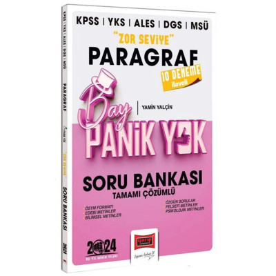 KPSS YKS ALES DGS MSÜ Zor Seviye Paragraf Soru Bankası 10 Deneme İlaveli Bay Panik Yok