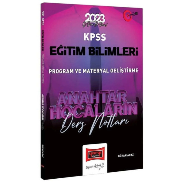 KPSS Eğitim Bilimleri Program ve Materyal Geliştirme Anahtar Hocaların Ders Notları
