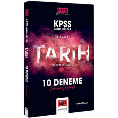 KPSS Genel Kültür Lisans Tarih Tek Atımlık Kurşun 10 Deneme