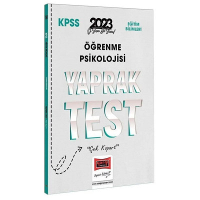 KPSS Eğitim Bilimleri Öğrenme Psikolojisi Yaprak Test Çek Kopart