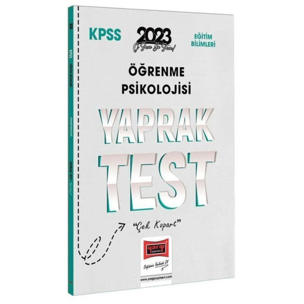 KPSS Eğitim Bilimleri Öğrenme Psikolojisi Yaprak Test Çek Kopart