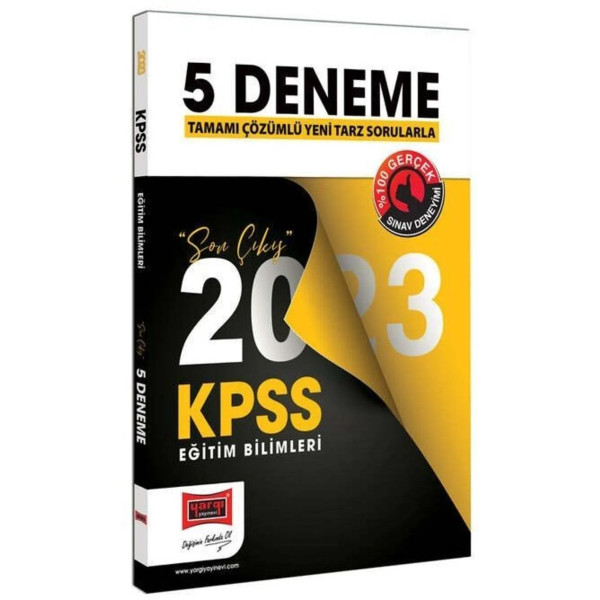 KPSS Eğitim Bilimleri 5 Deneme Son Çıkış 2023