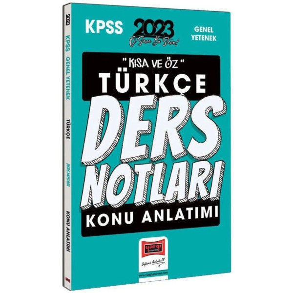 KPSS Genel Yetenek Kısa ve Öz Türkçe Ders Notları Konu Anlatımı